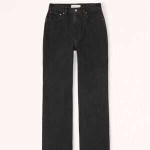 NEW Abercrombie & Fitch Curve Love High Rise 90s Relaxed Jeans, Size 27 Short